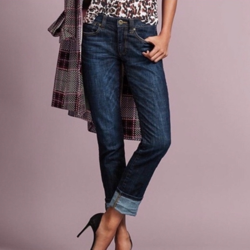 CAbi Dark Wash High Straight Jean #3386 Size 10